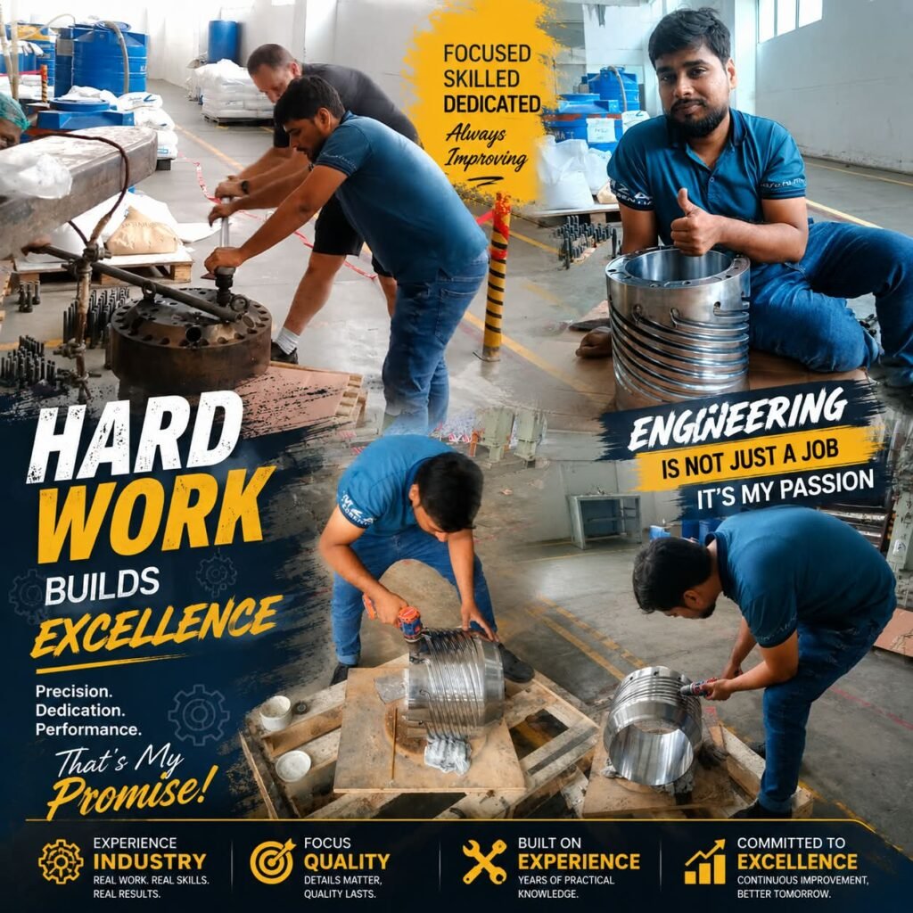 Hard work builds excellence: precision, dedication and performance